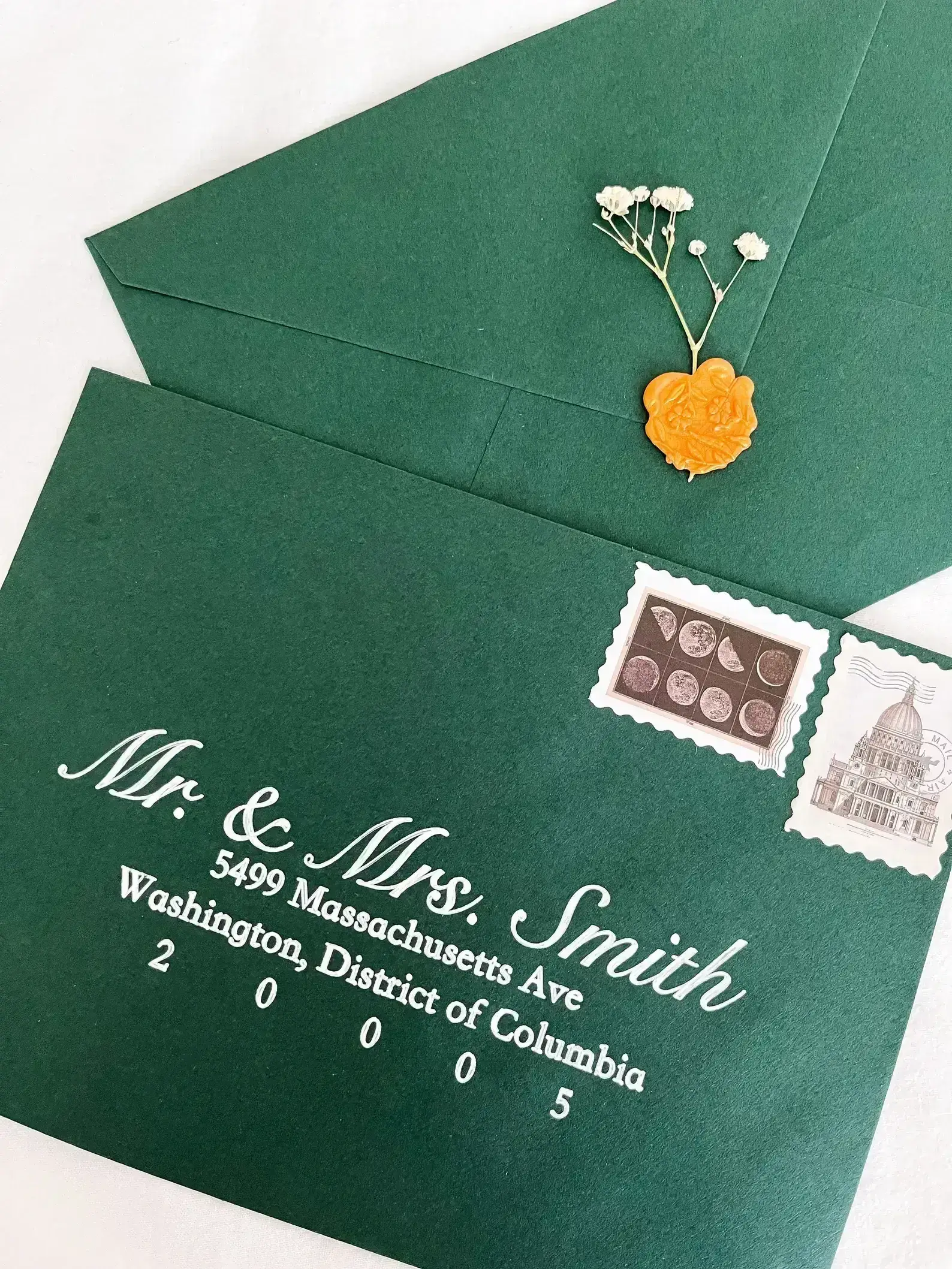 Classic Elegance envelope calligraphy sample 2