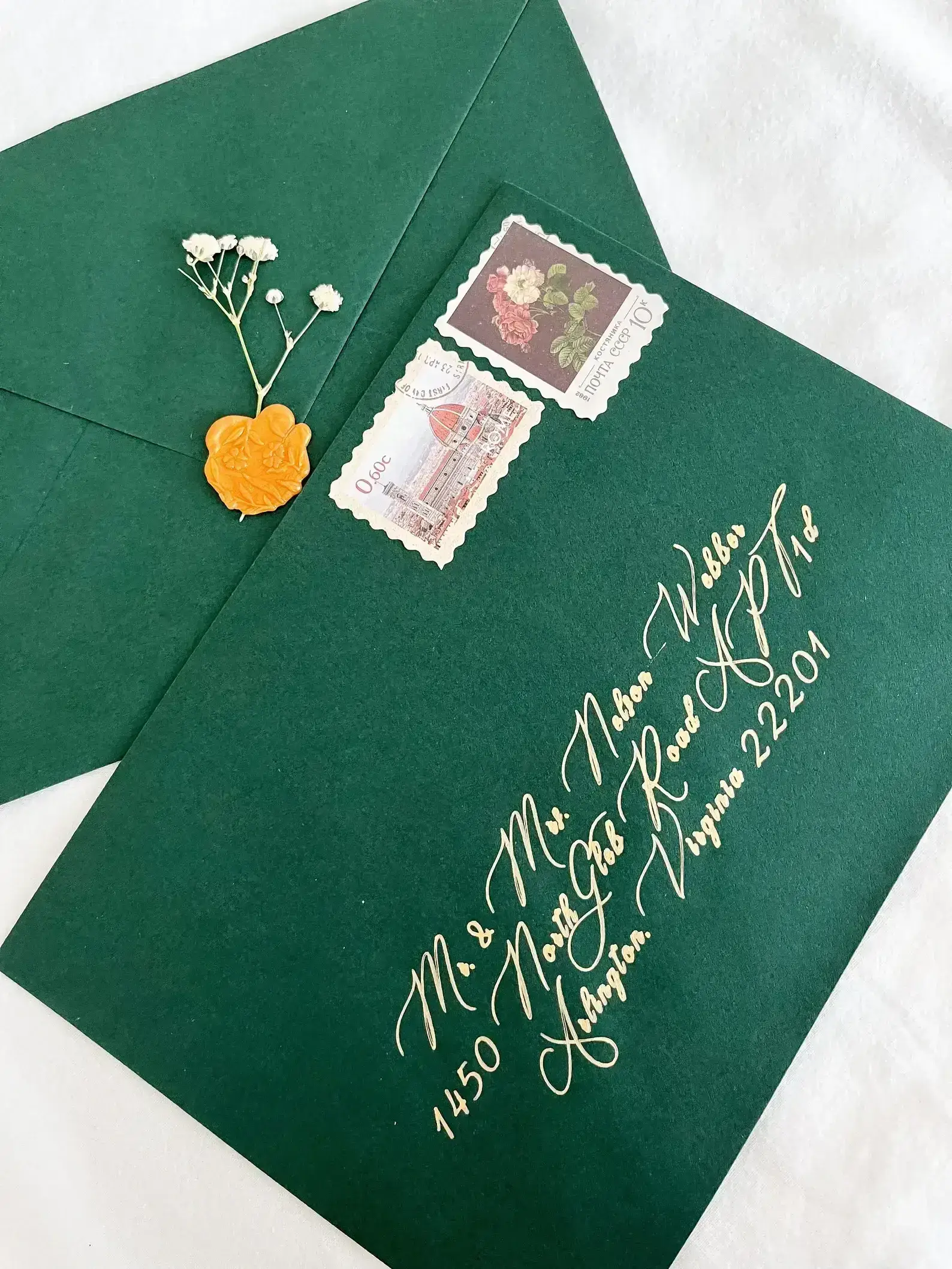 Classic Elegance envelope calligraphy sample 3
