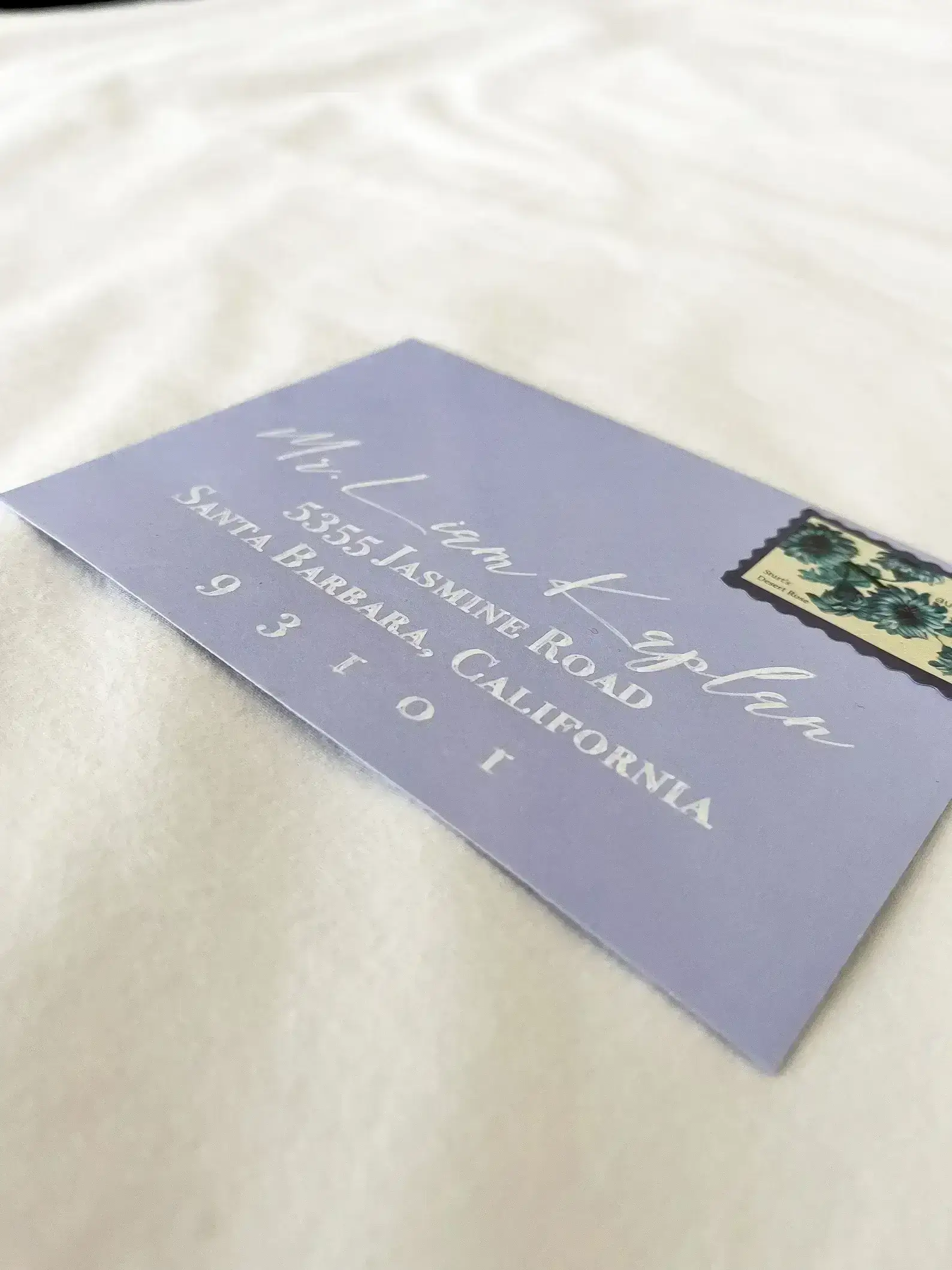 Modern Minimalist envelope calligraphy sample 2