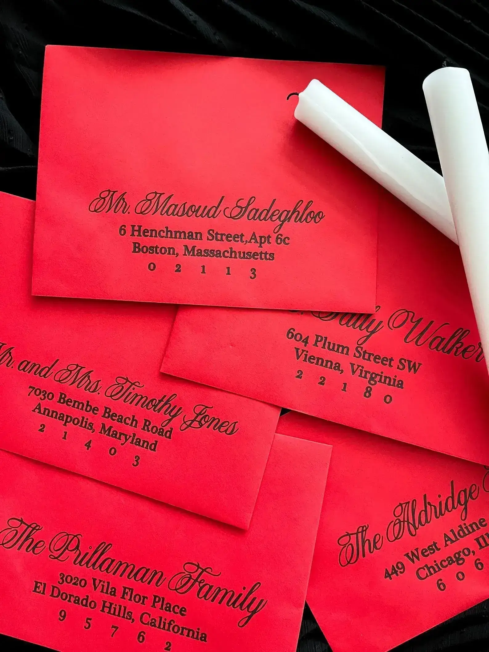 Calligraphy services by Sanam Hooshidary